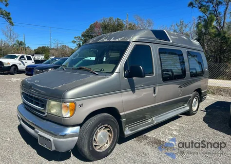 2002 Ford Econoline E150 Van from USA, damaged, VIN 1FDRE14L12HA90715